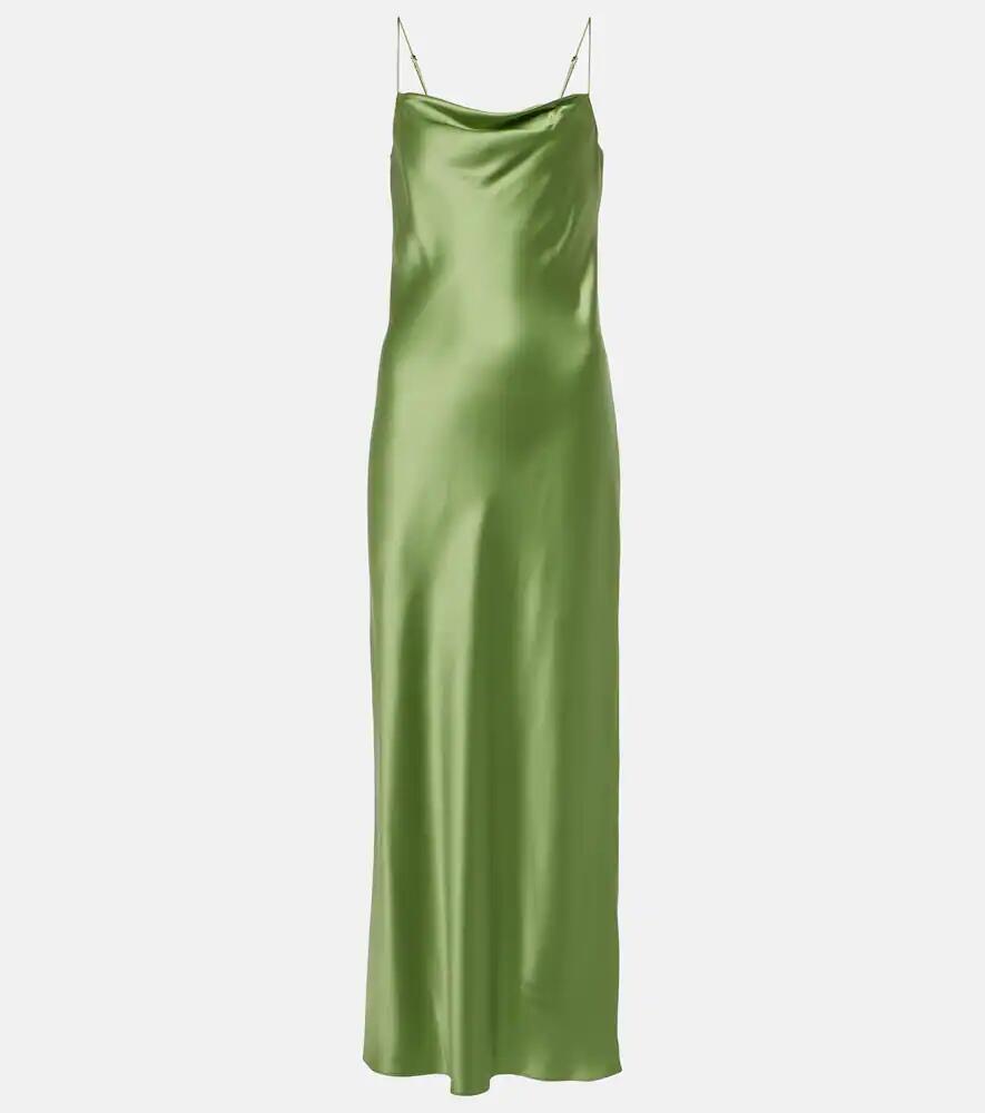 Dorothee Schumacher Shiny Statement silk charmeuse maxi dress Cover