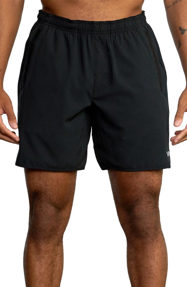 RVCA Yogger Stretch Athletic Shorts in Black Cover