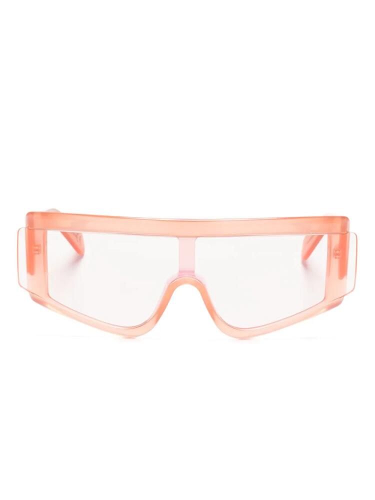 Retrosuperfuture Zed geomnetric-frame sunglasses - Orange Cover