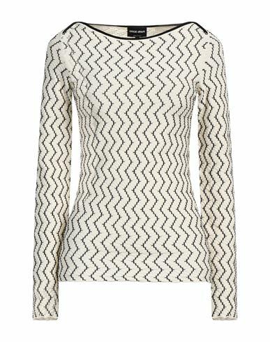 Giorgio Armani Woman Sweater Off white Viscose, Polyester Cover