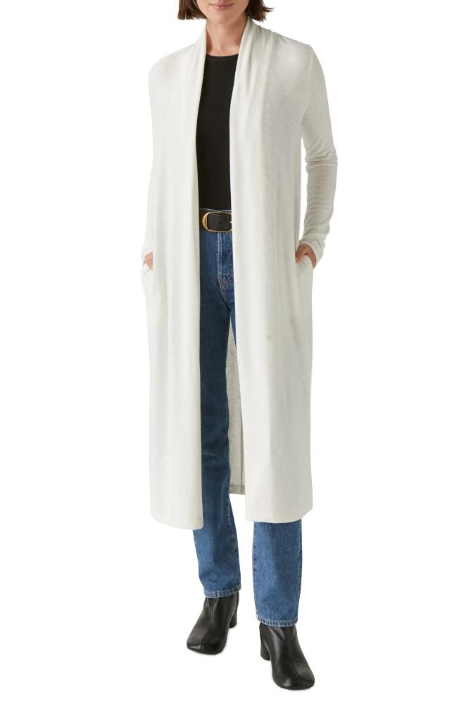 Michael Stars Izzy Long Knit Cardigan in Chalk Cover