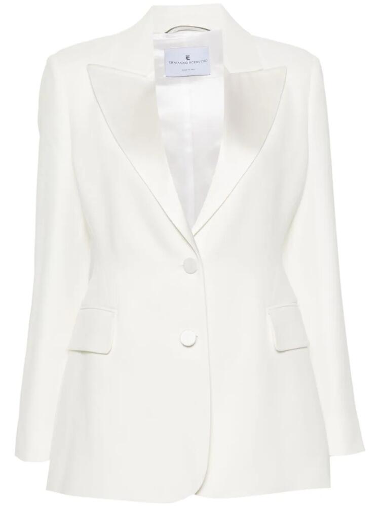 Ermanno Scervino single-breasted crepe blazer - White Cover