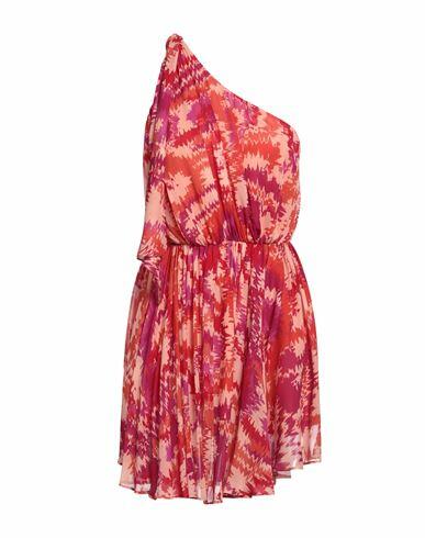 Dondup Woman Mini dress Salmon pink Viscose Cover