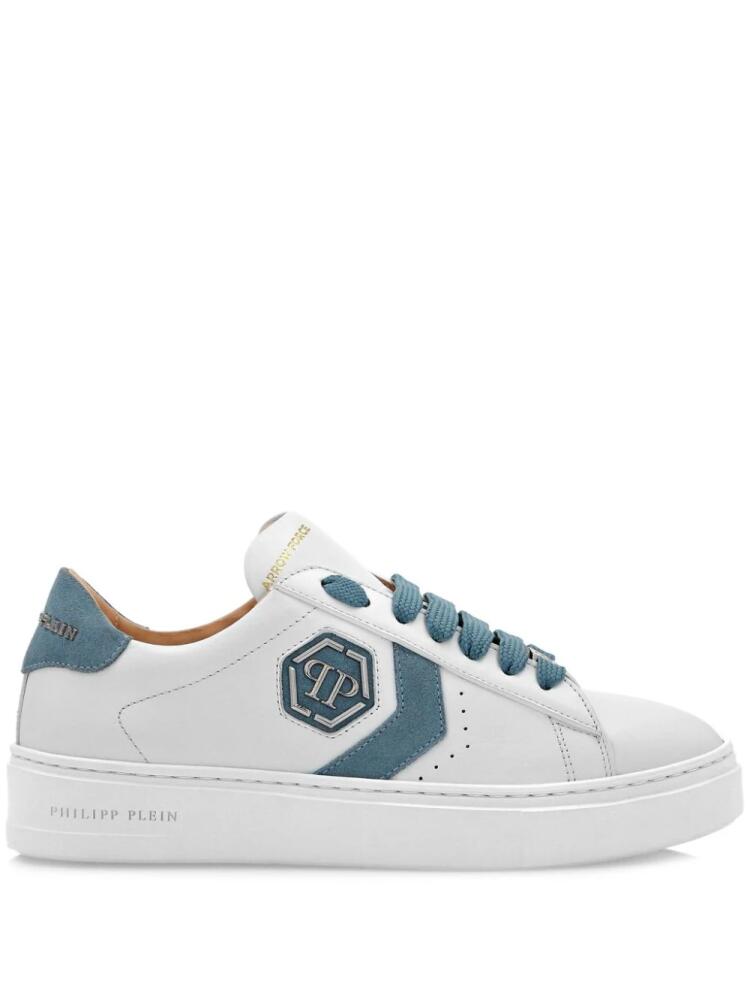 Philipp Plein leather low-top sneakers - White Cover