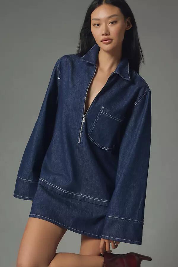 Pilcro Denim Mini Shift Dress Cover