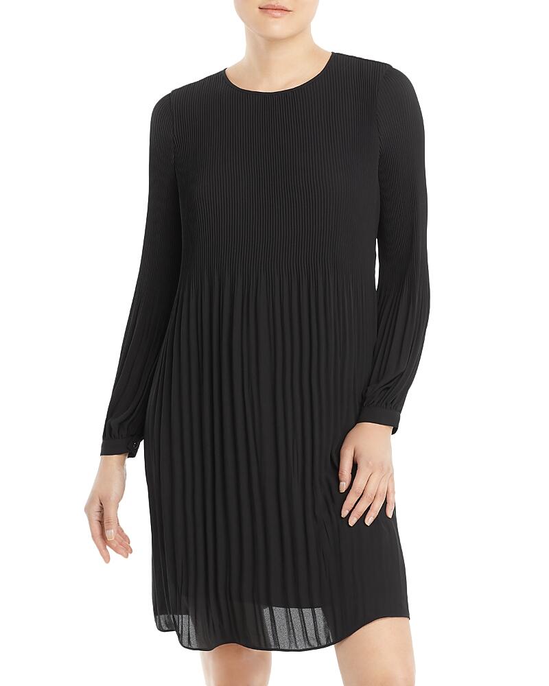 T Tahari Georgette Micro Pleated Flare Dress Cover