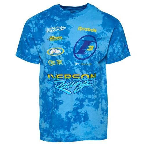 Reebok Allen Iverson Bike Life T-Shirt - Mens Blue/Blue Cover