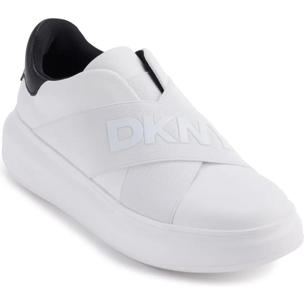 DKNY Jaye Platform Sneaker in White /Black Cover