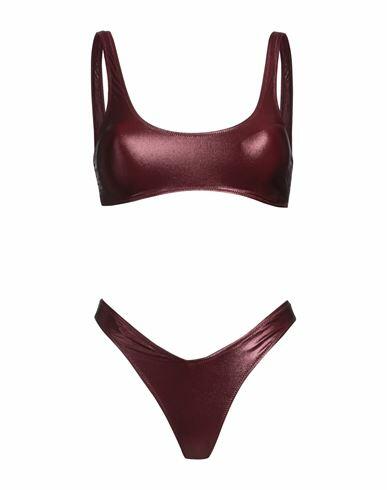 4giveness Woman Bikini Burgundy Polyester, Elastane Cover