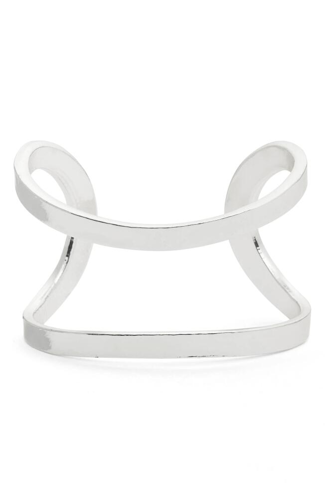 Karine Sultan Elise Minimalist Cuff in Silver Cover