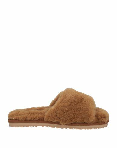 Mou Woman Sandals Camel Shearling Cover