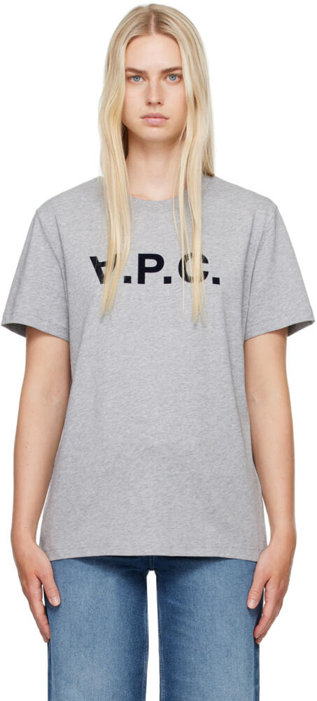 A.P.C. Gray Standard Grand 'V.P.C.' T-Shirt Cover