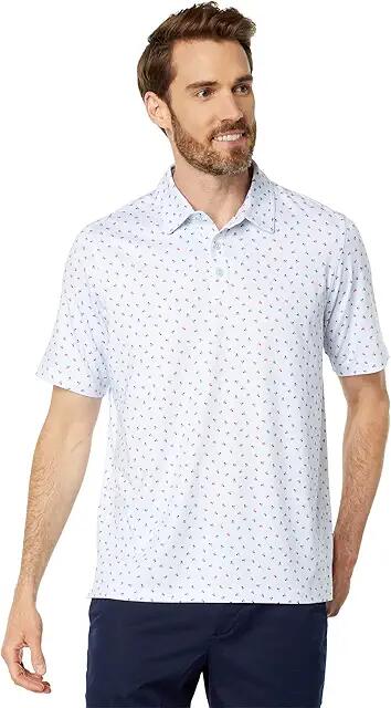 Johnston & Murphy XC4 Performance Skull Polo (Light Blue 1) Men's Clothing Cover