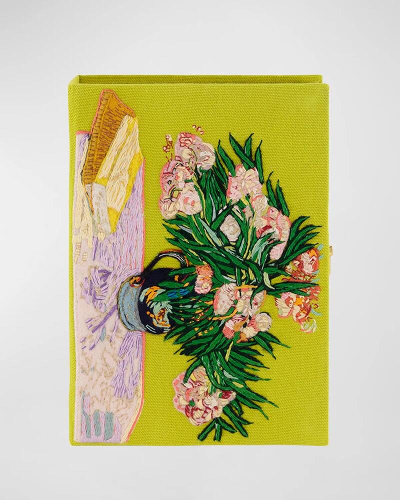 Olympia Le-Tan Van Gogh's Oleanders Book Clutch Bag Cover