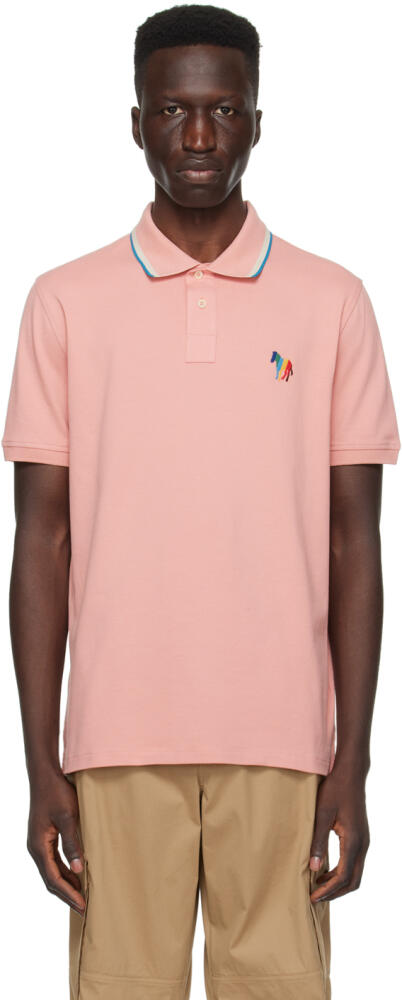 PS by Paul Smith Pink Broad Stripe Zebra Polo Cover