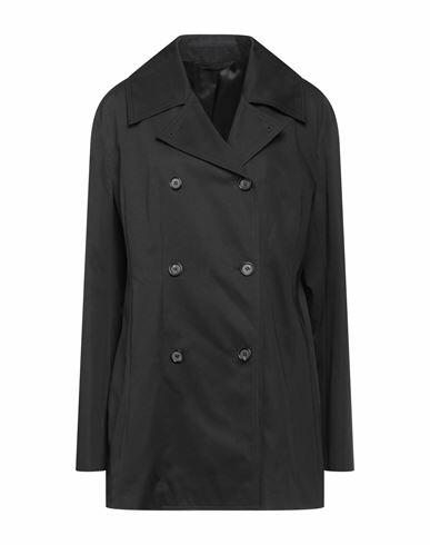 Toteme Woman Overcoat & Trench Coat Black Cotton Cover