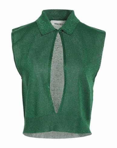 Circus Hotel Woman Sweater Green Viscose, Polyester Cover