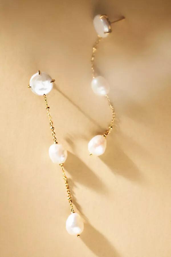 NADRI Dot Linear Pearl Drop Earrings Cover