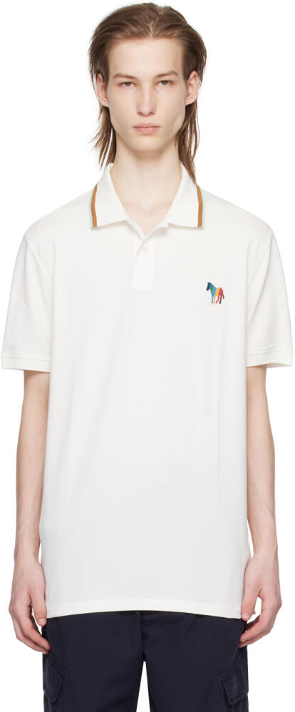 PS by Paul Smith Off-White Broad Stripe Zebra Polo Cover