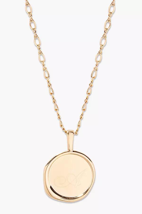 brook & york Custom Monogram Coin Charm Necklace Cover