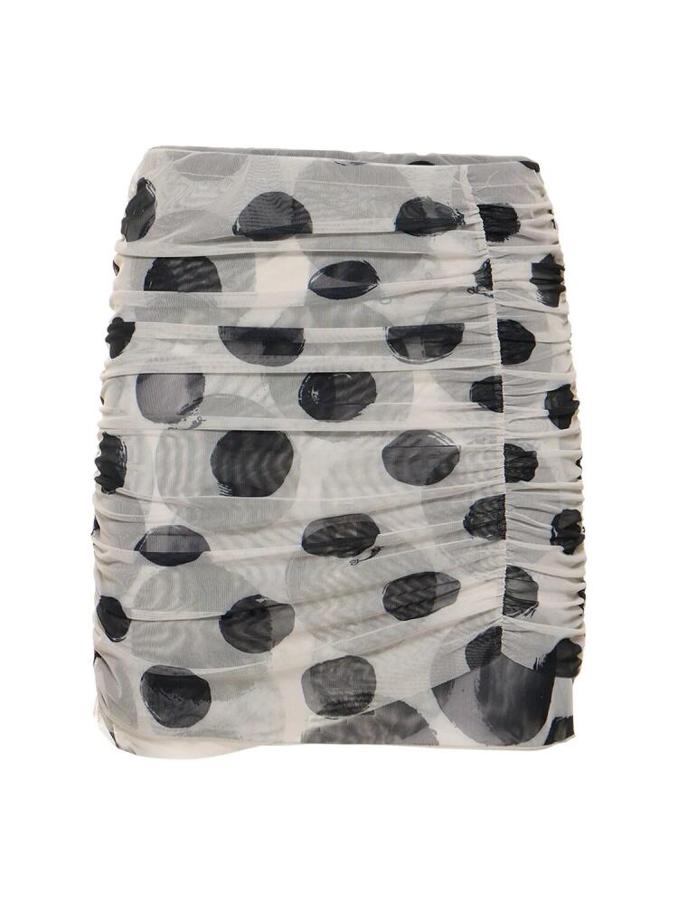 SIMON MILLER Sissel Printed Mesh Mini Skirt Cover