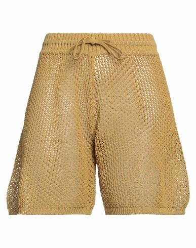 Gentryportofino Woman Shorts & Bermuda Shorts Ocher Cotton, Polyamide Cover