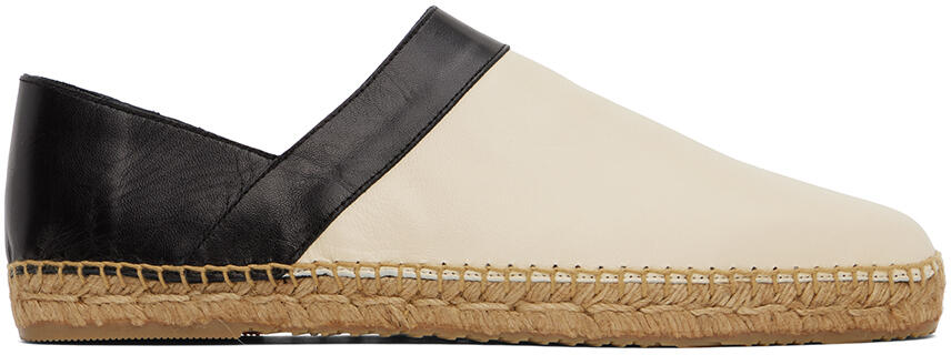 Wales Bonner Black & Taupe Paneled Espadrilles Cover