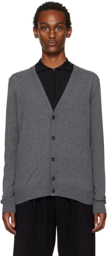 Maison Margiela Gray Cashmere Cardigan Cover