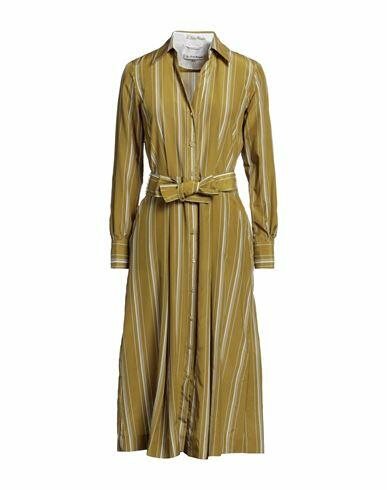 Le Sarte Pettegole Woman Midi dress Military green Silk, Cotton Cover