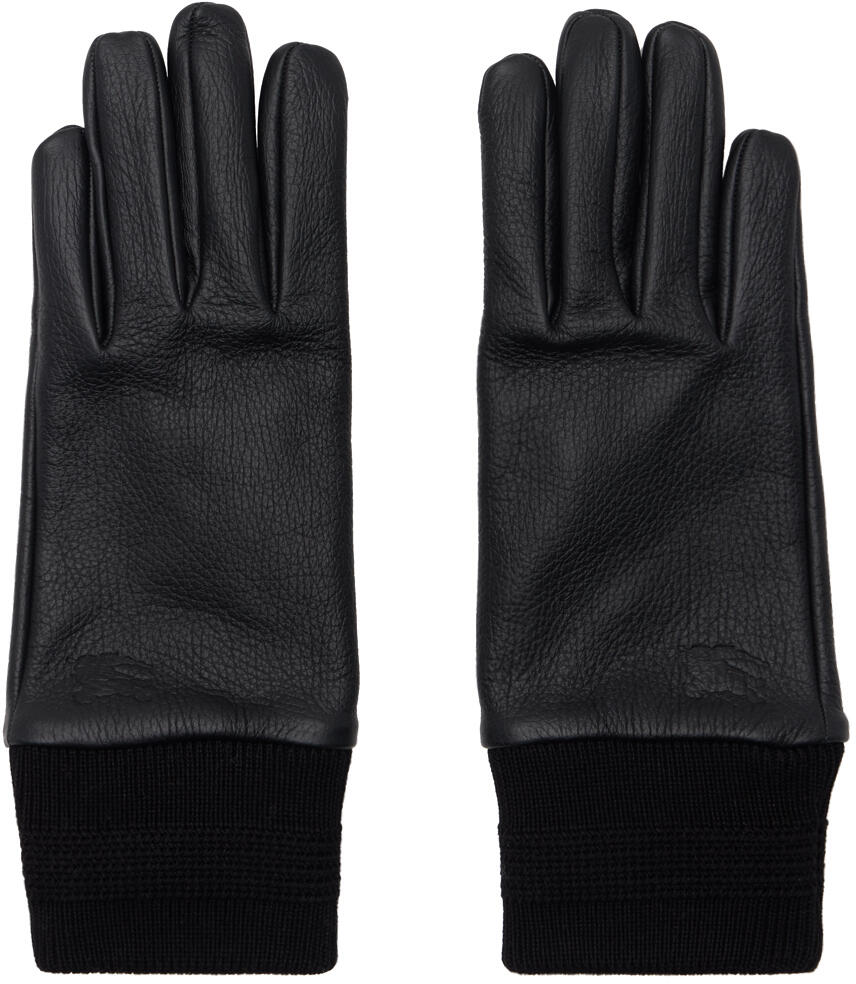 Burberry Black Leather Gloves Cover