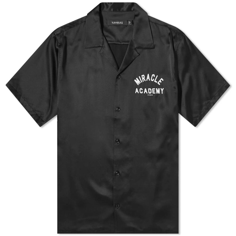 Nahmias Men's Miracle Academy Silk Vacation Shirt in Black Cover