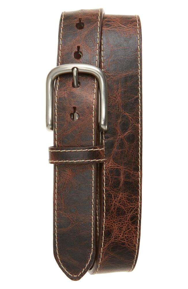 Torino Italian Leather Belt in Brown Cover