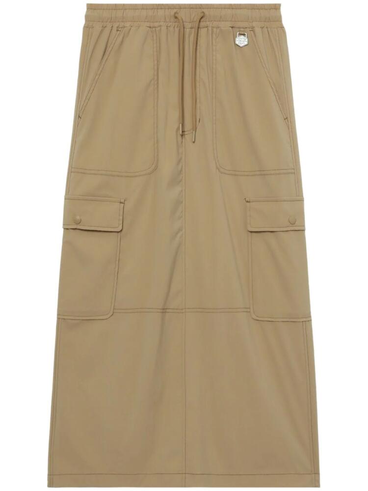 CHOCOOLATE cargo-pocket midi skirt - Neutrals Cover