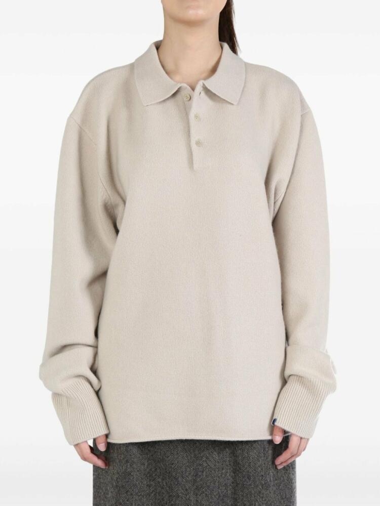 extreme cashmere Marylebone polo sweater - Neutrals Cover