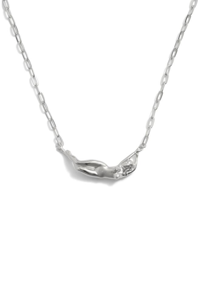 Awe Inspired Divine Feminine Pendant Necklace in Sterling Silver Cover