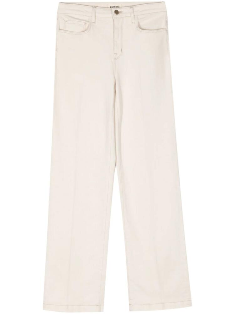 L'Agence Scottie wide-leg jeans - White Cover