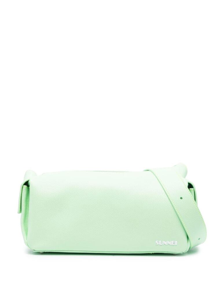 Sunnei Labauletto leather shoulder bag - Green Cover