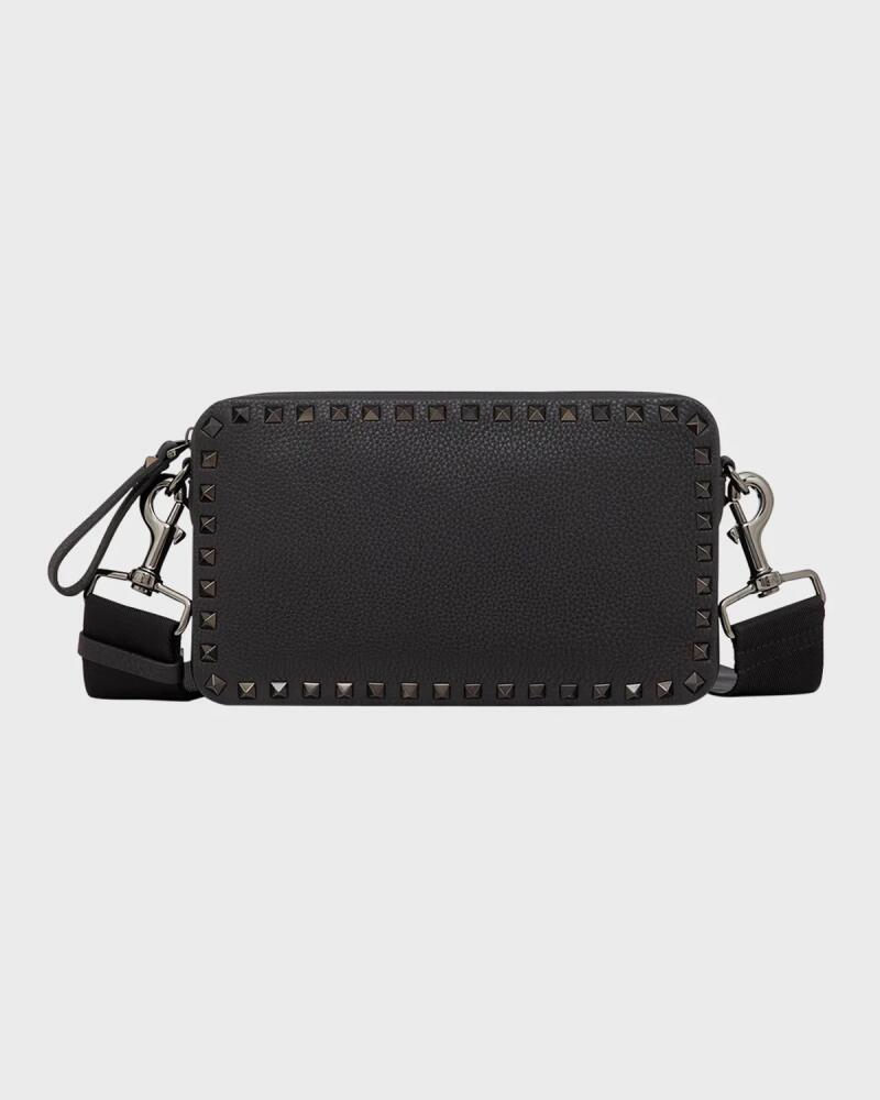 Valentino Garavani Men's Rockstud Leather Crossbody Bag Cover