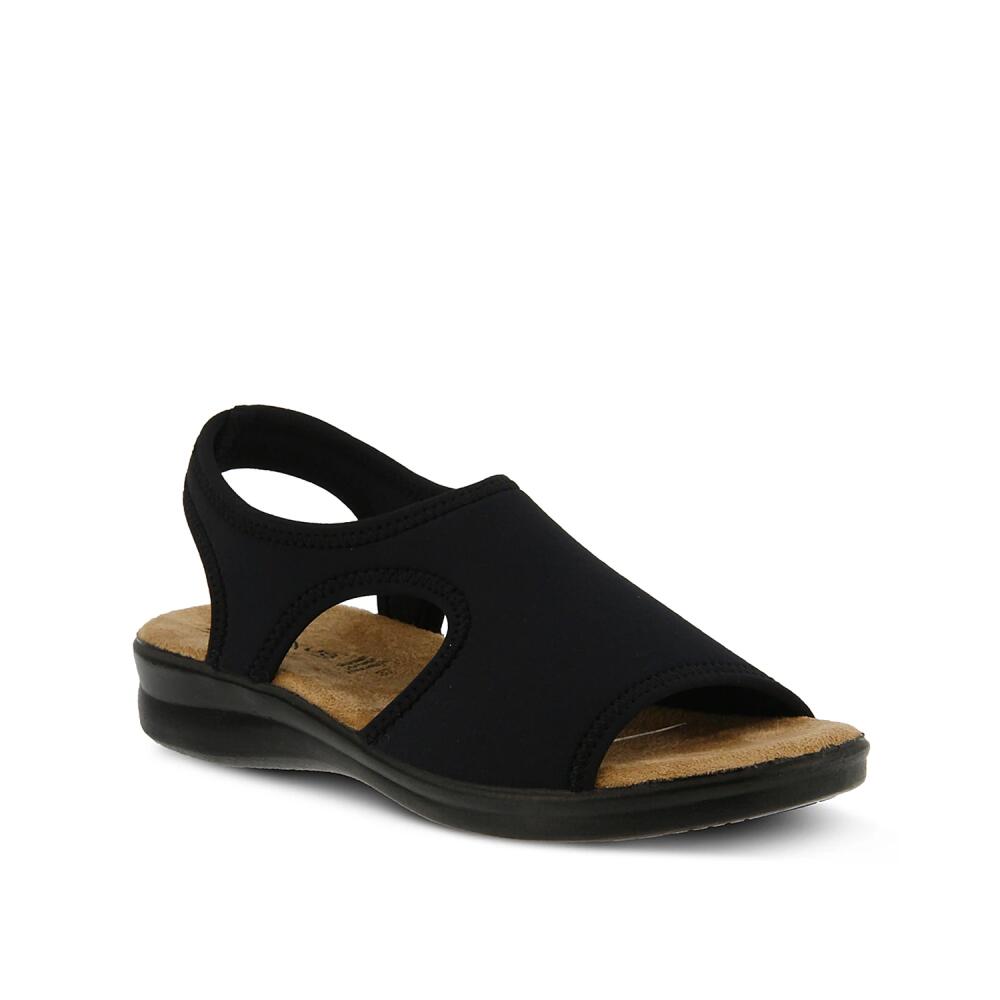 Flexus by Spring Step Nyaman Flat Sandal | Women's | Black Cover