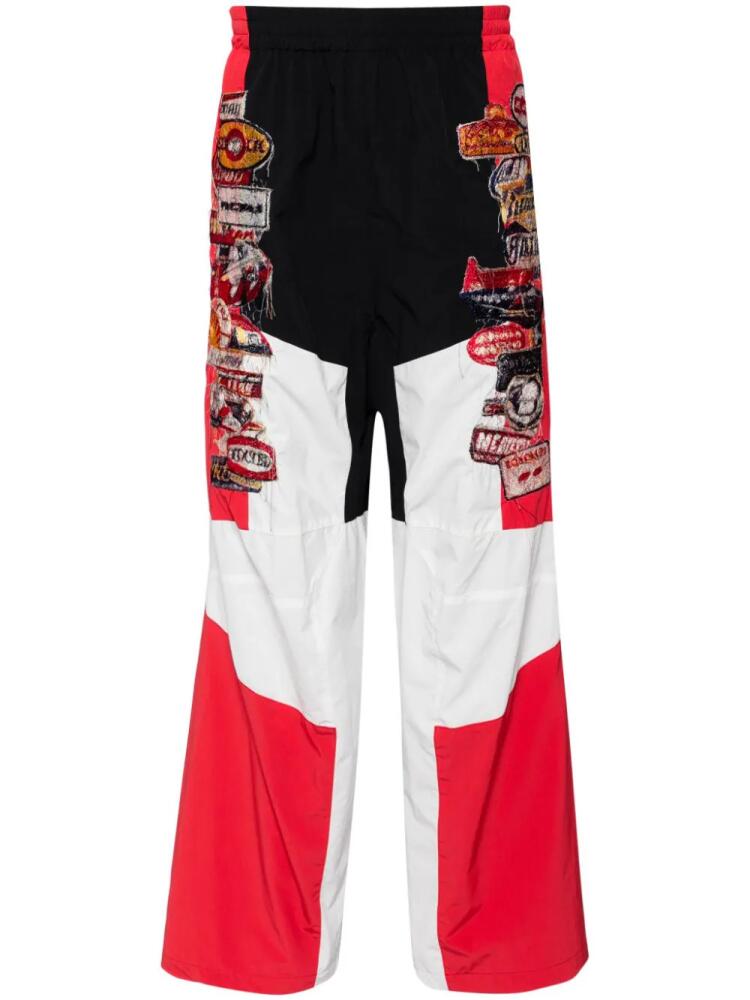 Doublet panelled track trousers - Red Cover