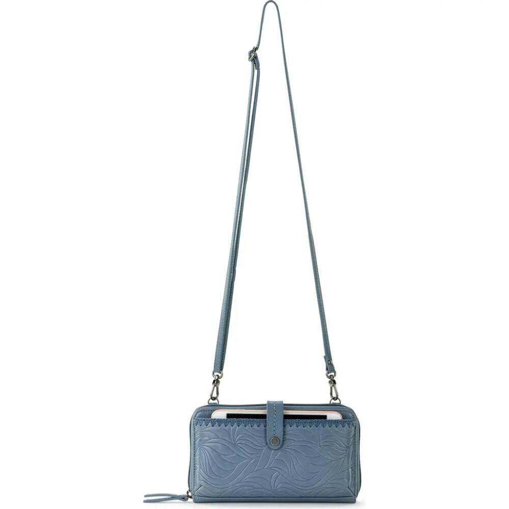 The Sak Iris Smartphone Crossbody in Maritime Wave Emboss Cover