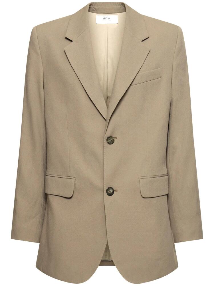 AMI PARIS Wool Blend Twill Blazer Cover