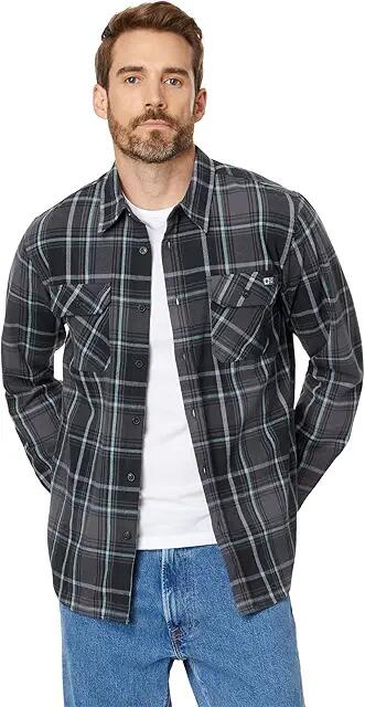 Salty Crew Daybreak Long Sleeve Flannel (Black) Men's Jacket Cover