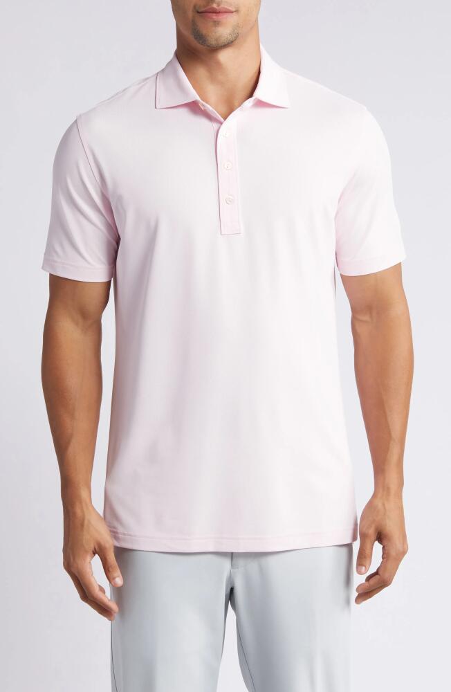 Peter Millar Crown Crafted Soul Performance Mesh Polo in Misty Rose Cover