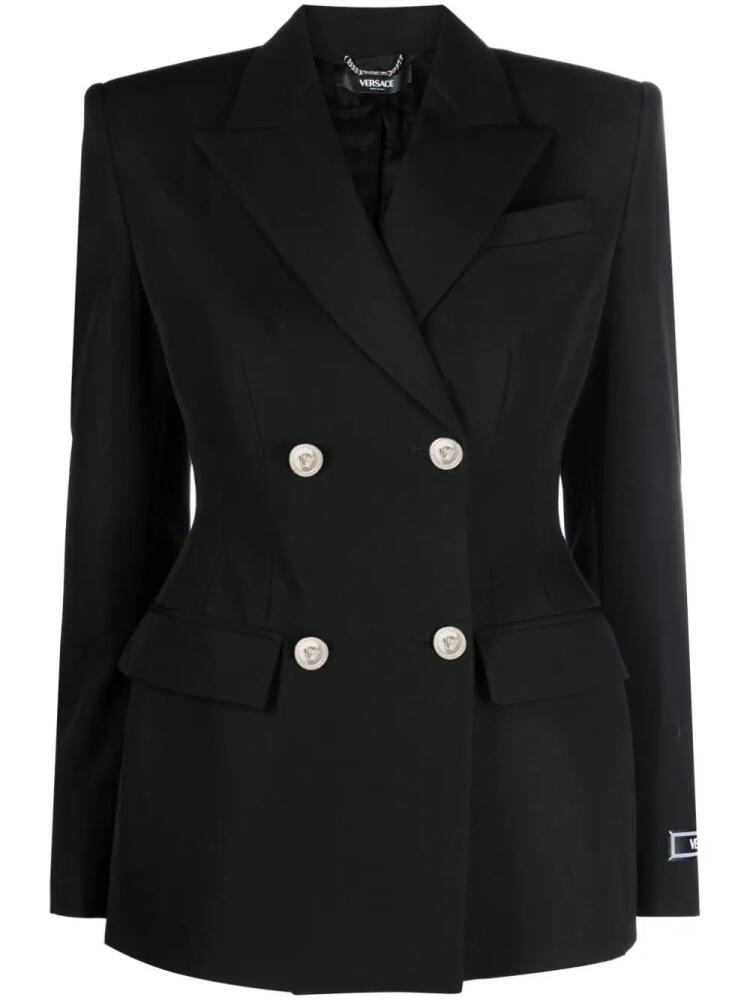 Versace Hourglass double-breasted blazer - Black Cover