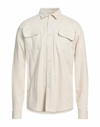 Grey Daniele Alessandrini Man Shirt Beige Size 15 ¾ Cotton Cover