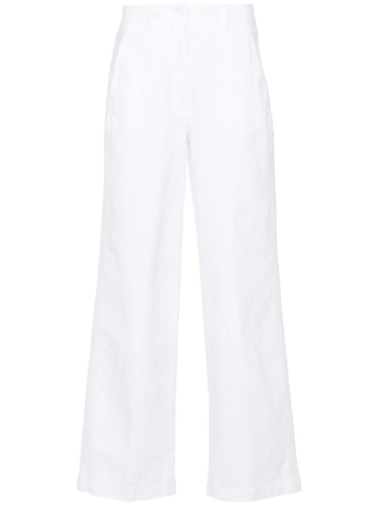 Peserico twill wide-leg trousers - White Cover