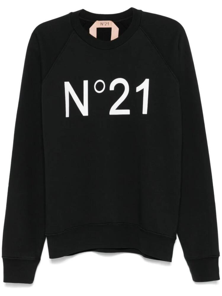 Nº21 logo-print sweater - Black Cover