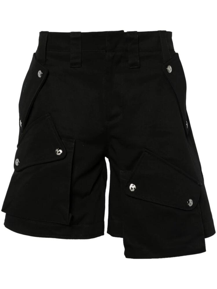 MEMBERS OF THE RAGE mid-rise twill cargo shorts - Black Cover