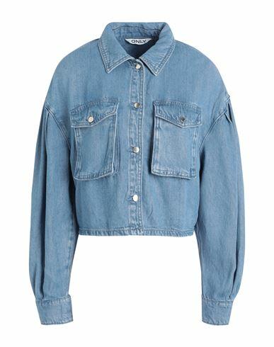 Only Woman Denim shirt Blue Tencel Lyocell Cover